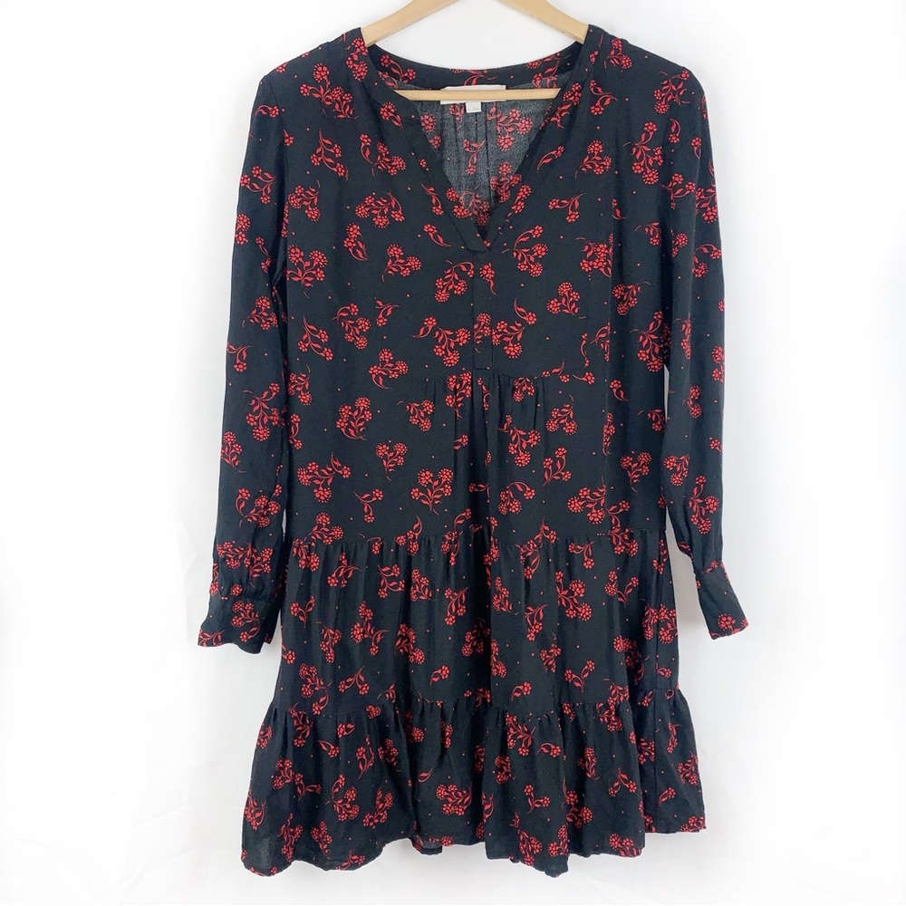 Loft Garden Split Neck Long Sleeve Dress - Picture 3 of 10